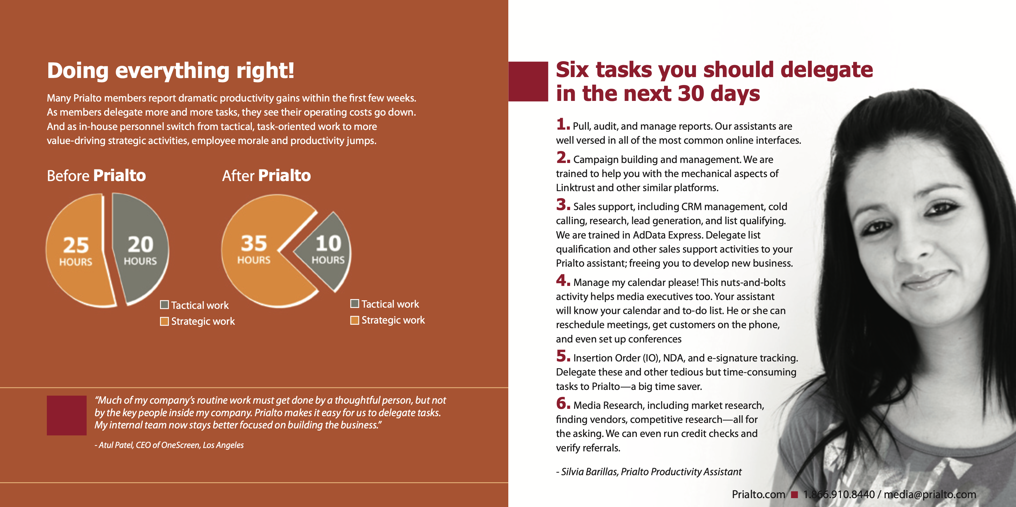 When selling a service, feature your people