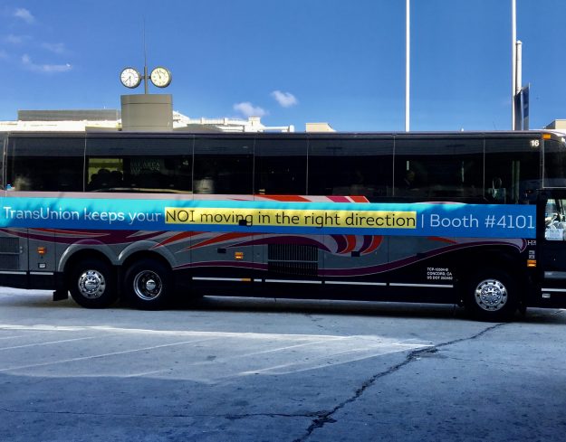 Bus wraps are like billboards but better because the movement draws the eye.
